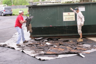 Our Lady of Angels Volunteer Project clean up