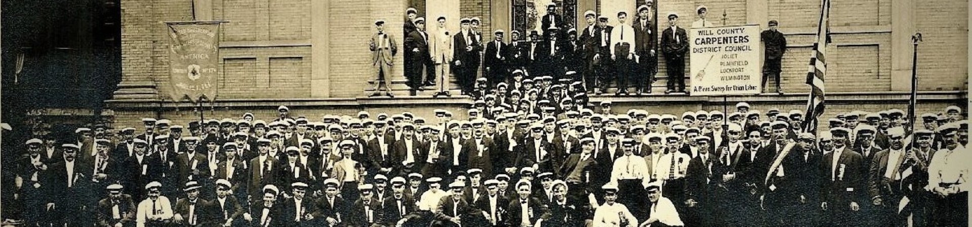 Historic photo of Will County carpenters