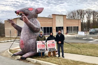 Family Dental building picketers