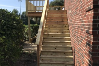 Deck install for the Frankfort Falcons Youth Football league