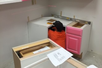 Construction of the Grundy County Special Education REACH Kitchen